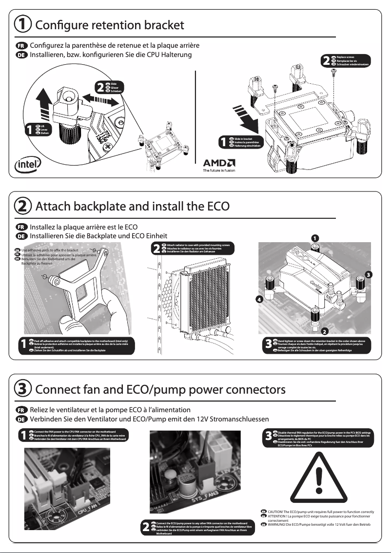 Page n°1 - Manuel utilisateur CoolIT ECO ALC