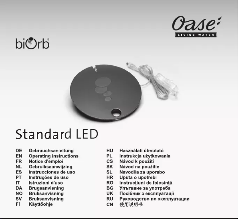 Page 1 de la notice Manuel utilisateur Oase biOrb FLOW 15