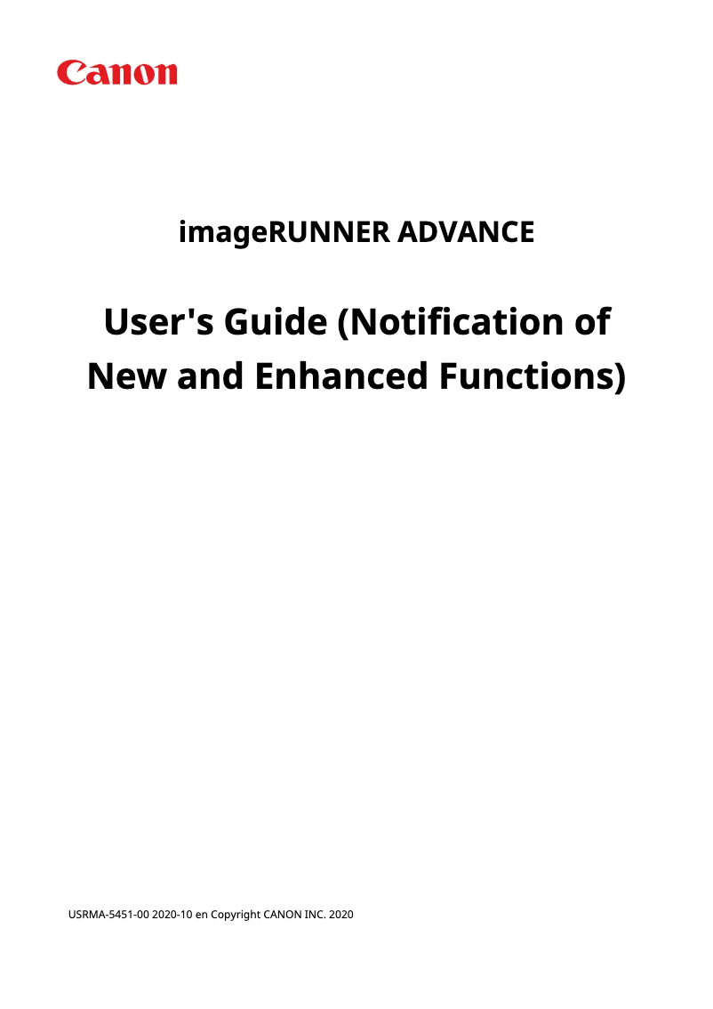 Página 1 del manual Manual de usuario Canon imageRUNNER ADVANCE DX C357P