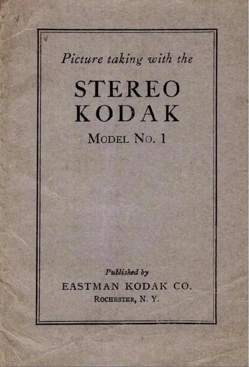 Page 1 de la notice Manuel utilisateur Kodak Stereo 1