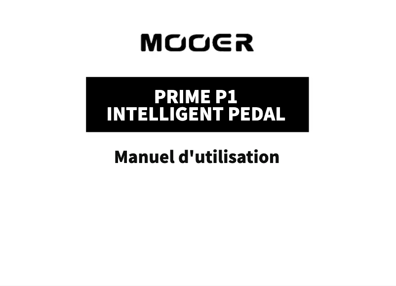 Page n°1 - Manuel utilisateur Mooer Prime P1