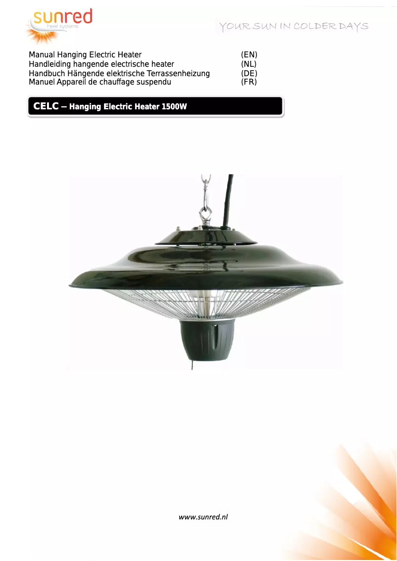 Página 1 del manual Manual de usuario SunRed Merga 1500