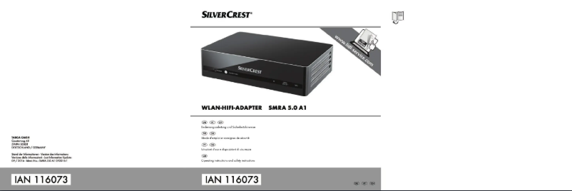 Image de la première page du manuel de l'appareil SMRA 5.0 A1