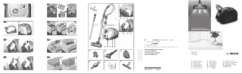 Page 1 de la notice Manuel utilisateur Bosch BGLS4K432