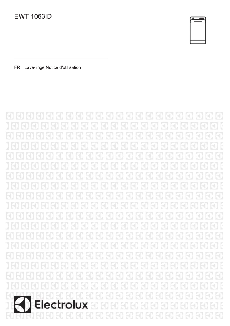 Page 1 de la notice Manuel utilisateur Electrolux EWT1063ID