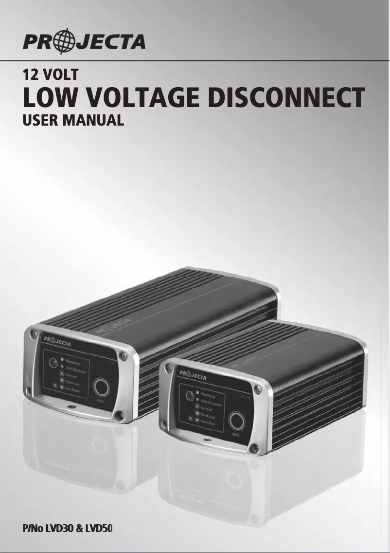 Page n°1 - Manuel utilisateur Projecta LVD50