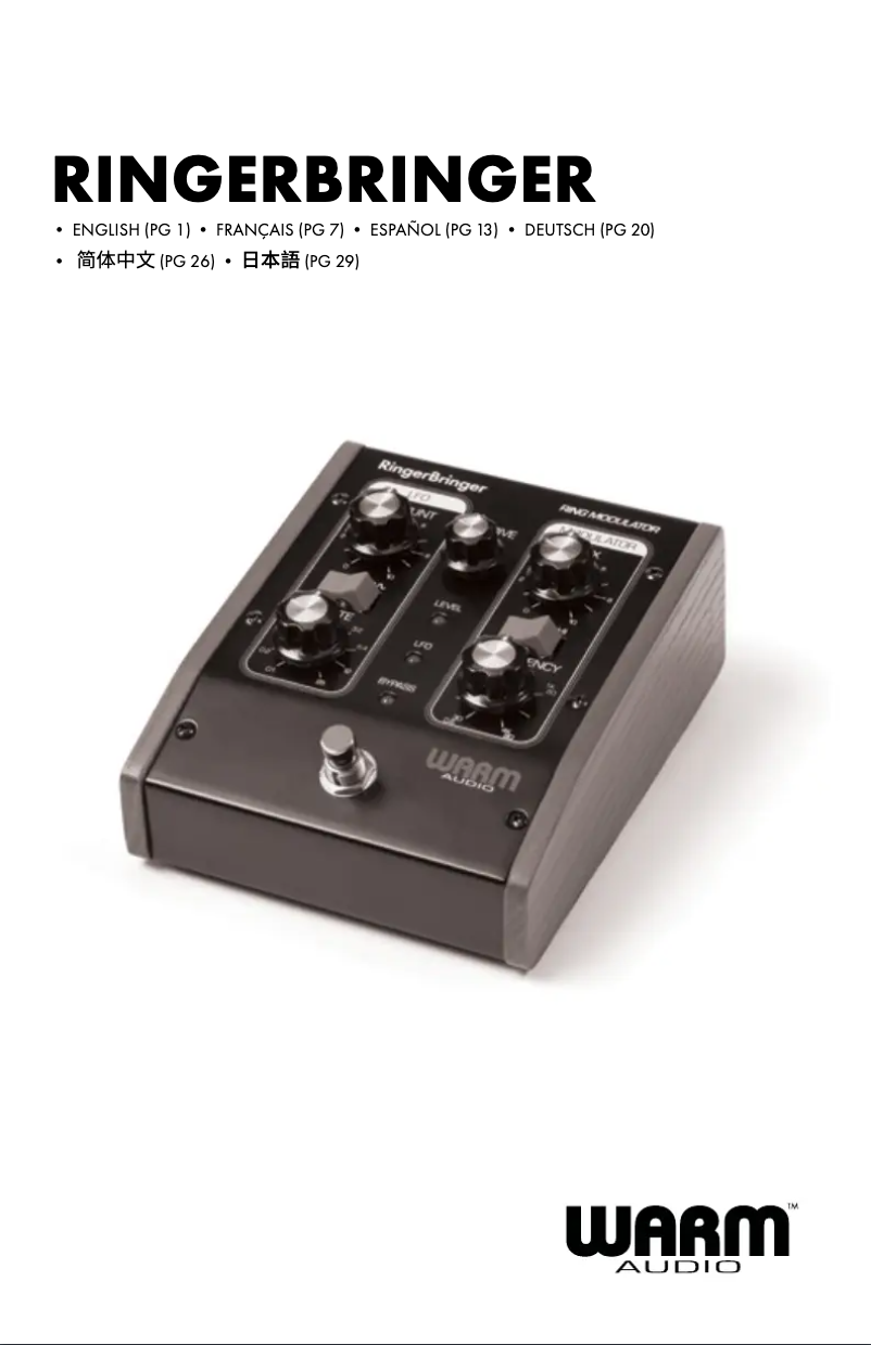 Página 1 del manual Manual de usuario Warm Audio RingerBringer
