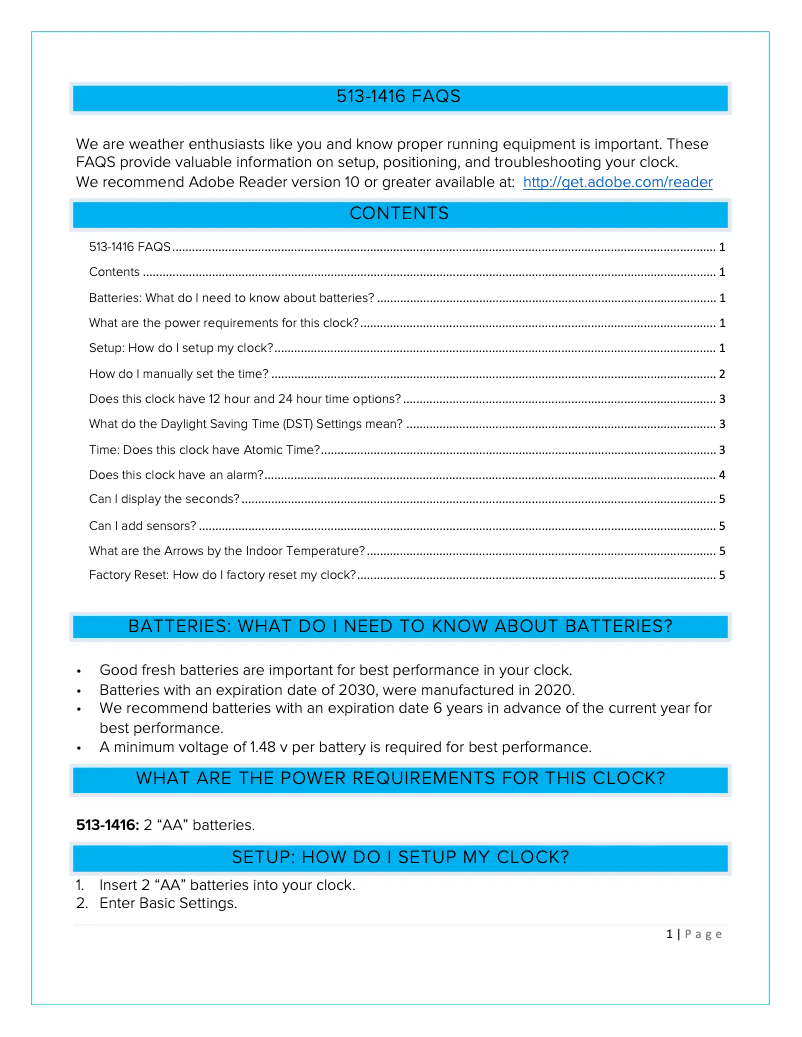 Image de la première page du manuel de l'appareil 513-02927