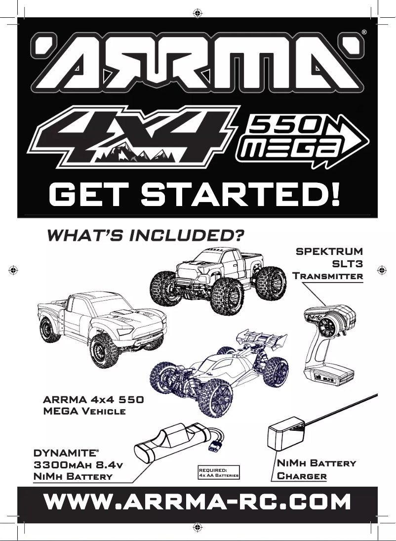 Page 1 de la notice Manuel utilisateur ARRMA TYPHON 4X4 V3 MEGA