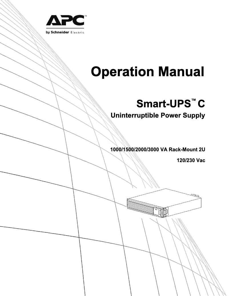Image de la première page du manuel de l'appareil SUA5000RMI5U