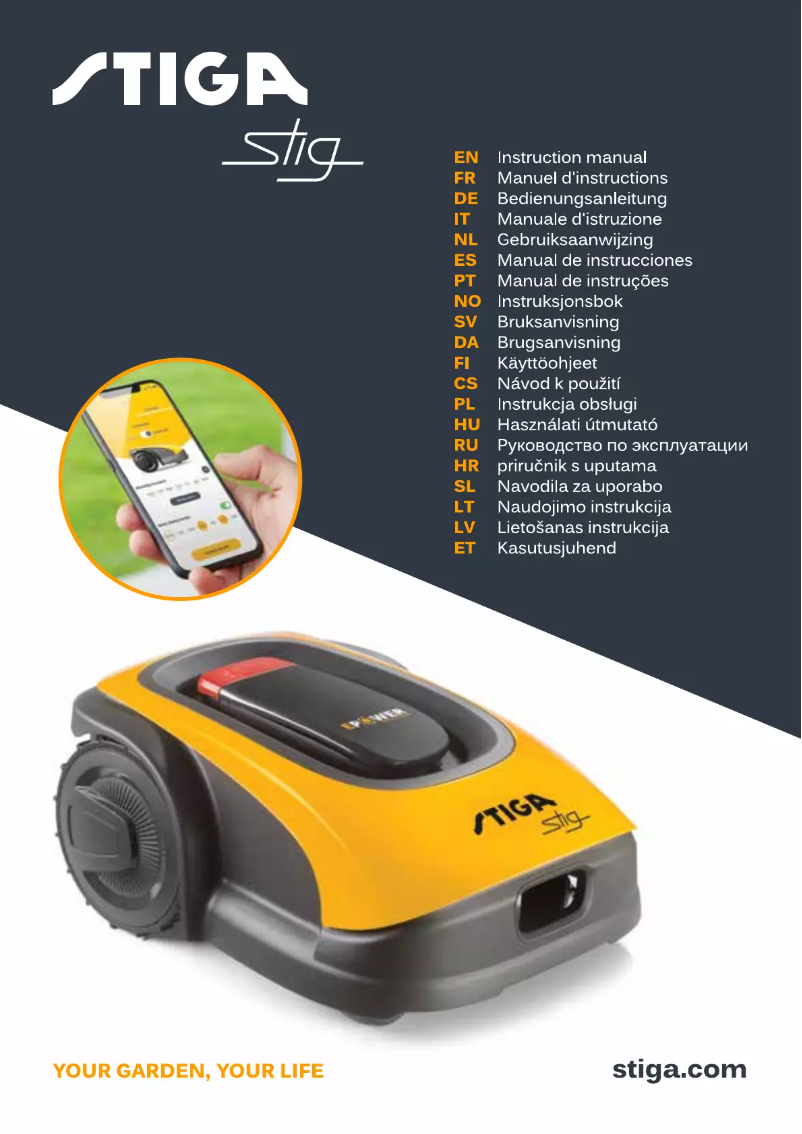 Page 1 de la notice Manuel utilisateur Stiga Stig