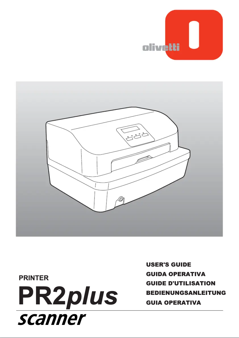 Page n°1 - Manuel utilisateur Olivetti PR2