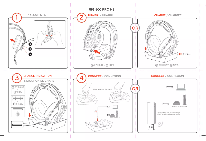 Page n°1 - Manuel utilisateur NACON RIG 800 PRO HS