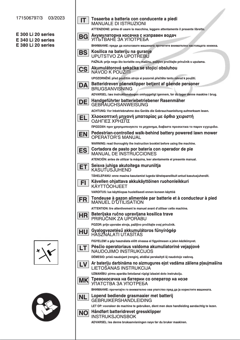 Page n°1 - Manuel utilisateur Stiga Collector 136e Kit