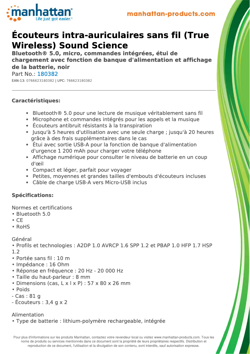 Image de la première page du manuel de l'appareil 180382