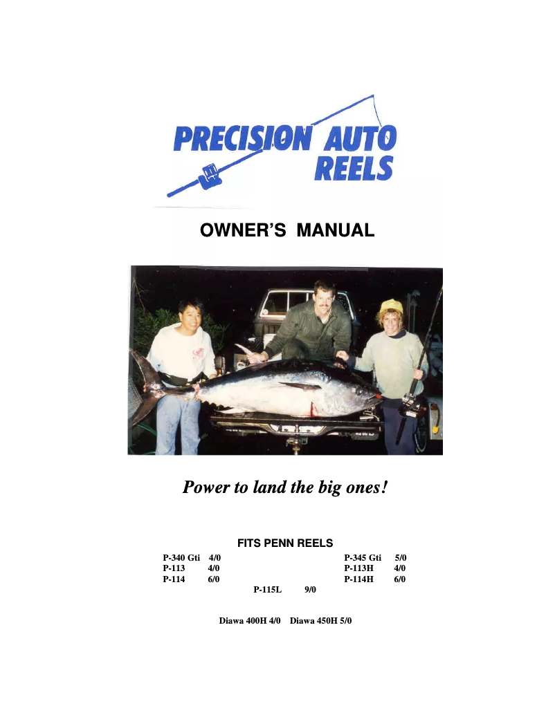 Page n°1 - Manuel utilisateur Precision Auto