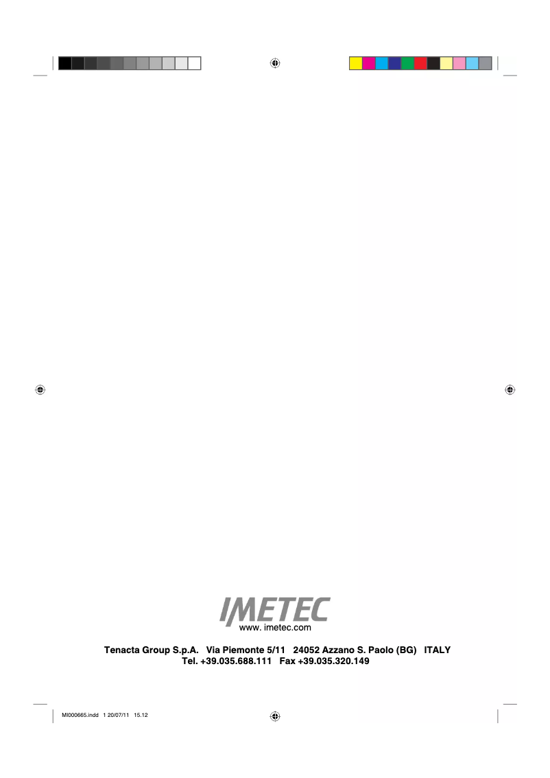 Page 1 de la notice Manuel utilisateur Imetec SENSUIJ SM7-200