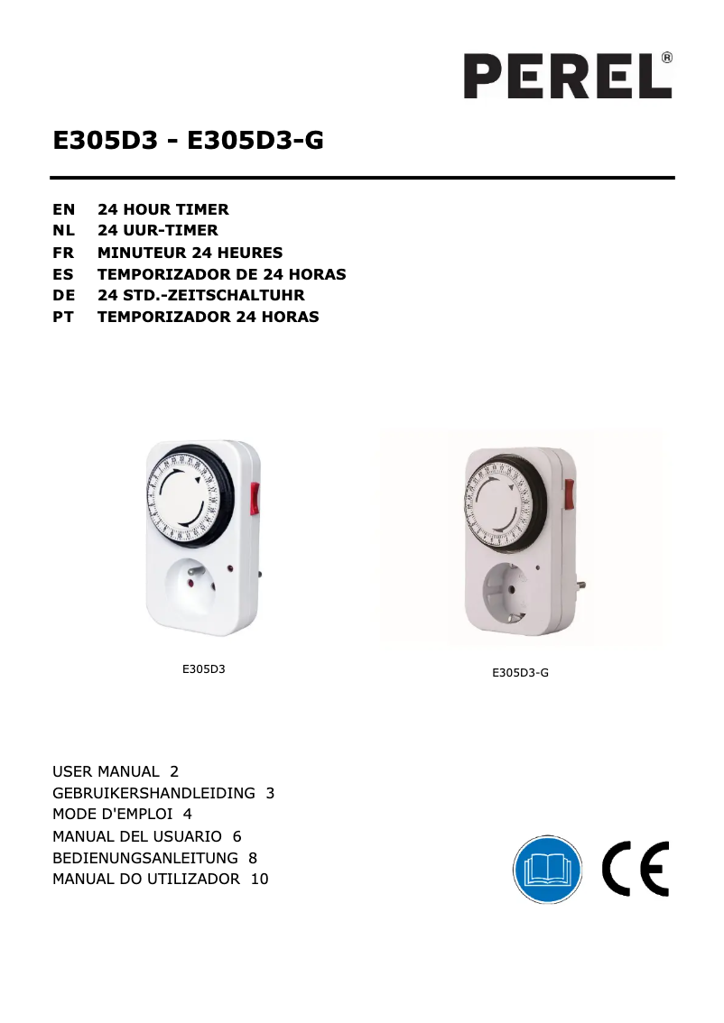 Image de la première page du manuel de l'appareil E305D3-G