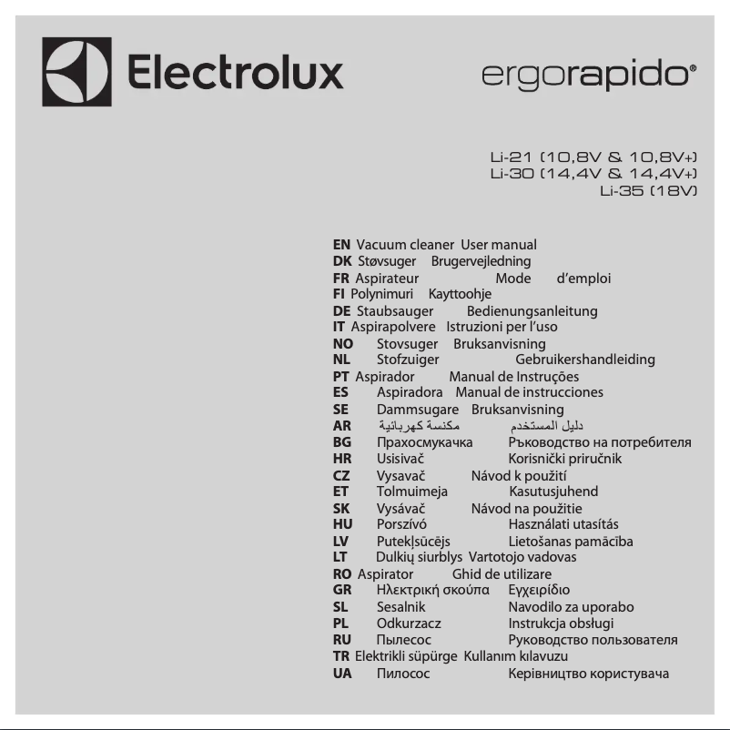 Página 1 del manual Manual de usuario Electrolux ZB3014G