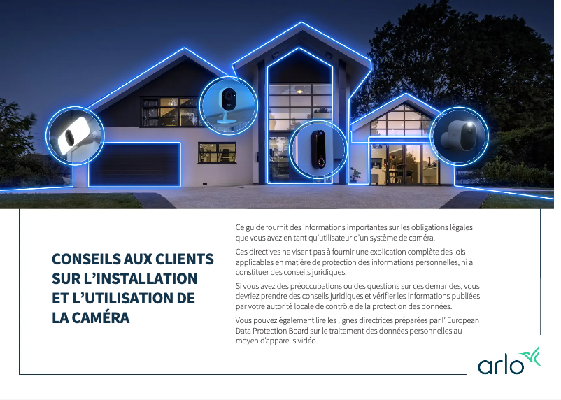 Page 1 de la notice Guide d'installation Arlo 2K Wireless Video Doorbell