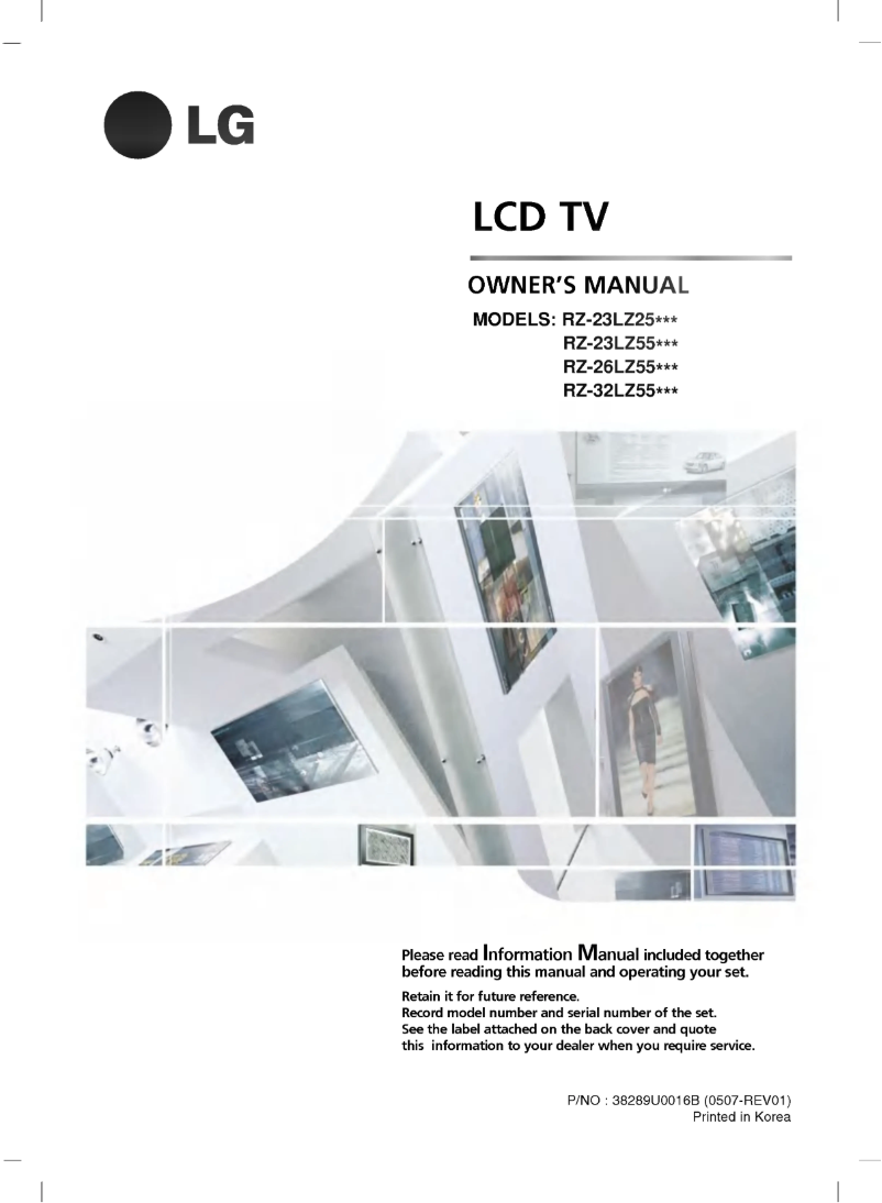 Page n°1 - Manuel utilisateur LG 32HIZ10