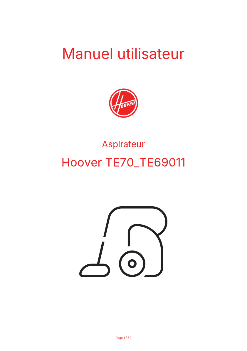 Image de la première page du manuel de l'appareil TE70_TE69011