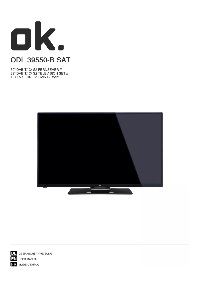 Page n°1 - Manuel utilisateur OK ODL 39550-B SAT