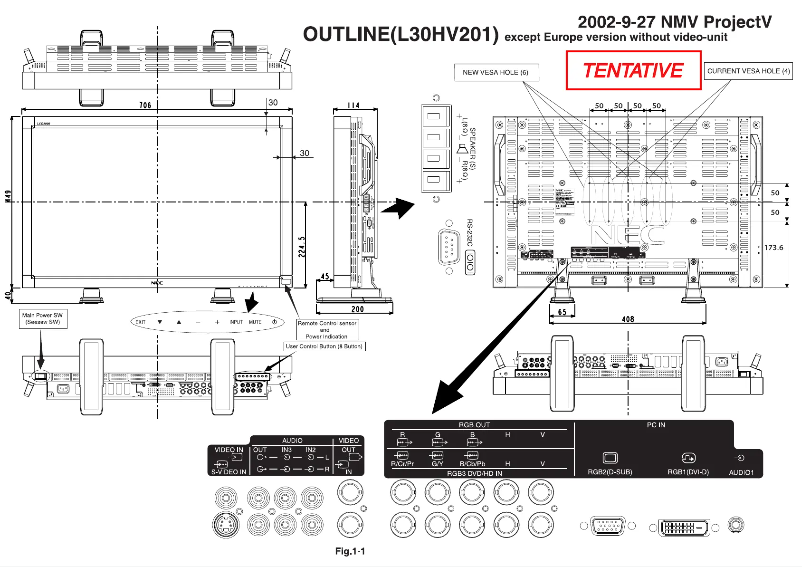Imagen de la primera página del manual del dispositivo LCD3000