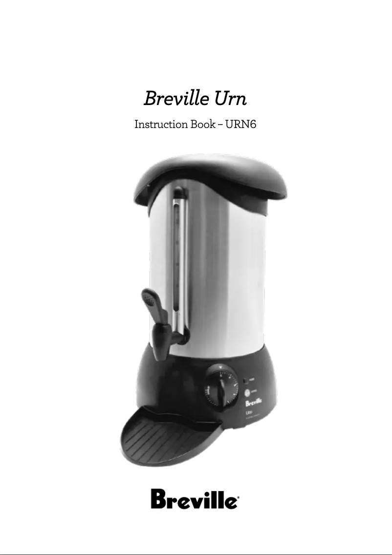 Page 1 de la notice Manuel utilisateur Breville the Hot & Ready URN6