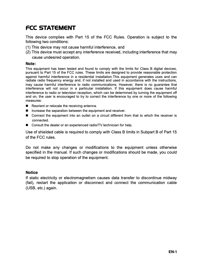 Page 1 de la notice Manuel utilisateur Rollei RCP-7430XW