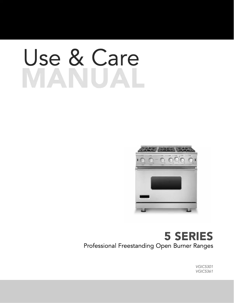 Page 1 de la notice Guide d'installation Viking VGIC53626BBWLP