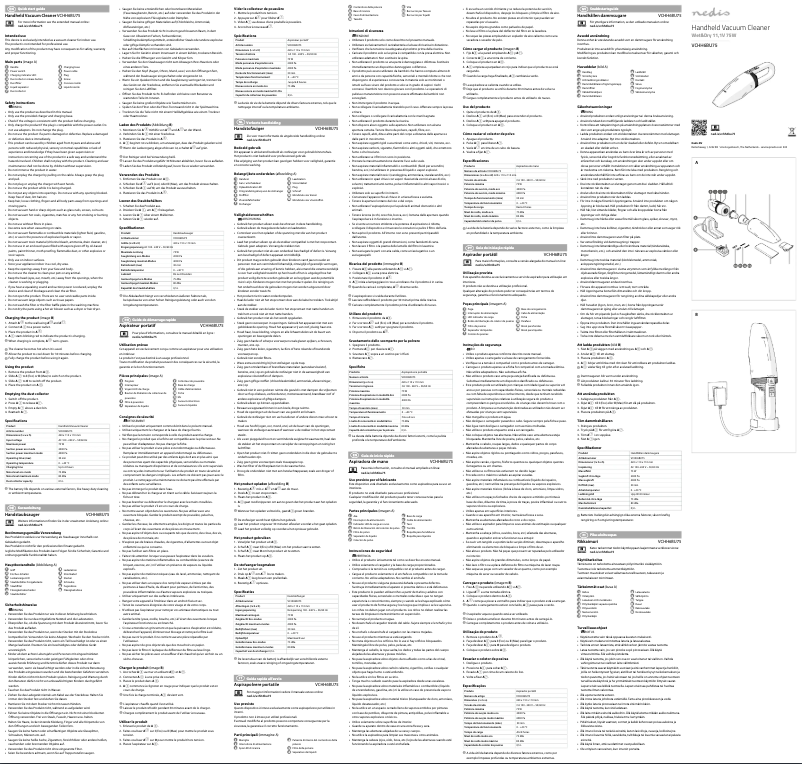 Image de la première page du manuel de l'appareil VCHH6BU75