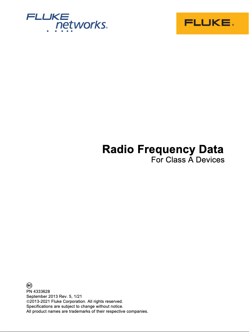 Page 1 of the manual Instructions / Assembly Fluke Norma 6000