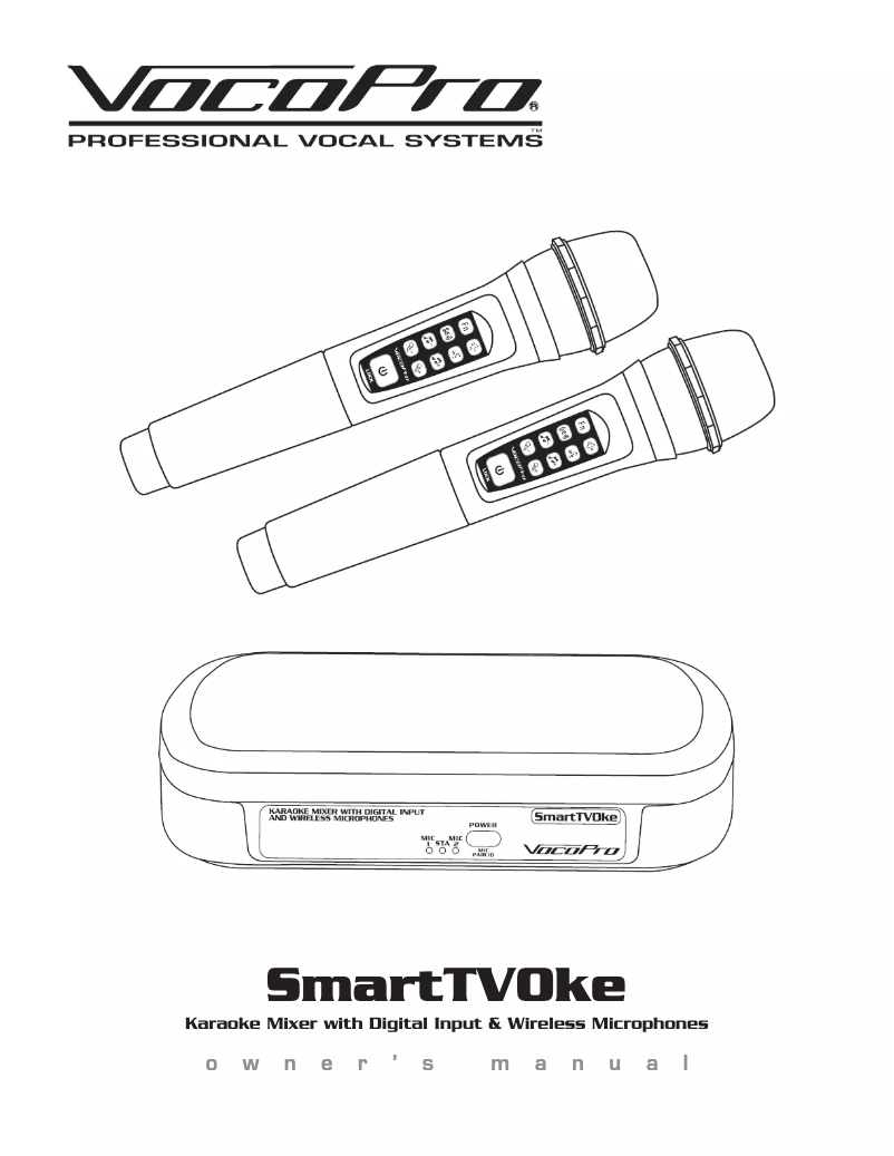 Image de la première page du manuel de l'appareil SmartTVOke