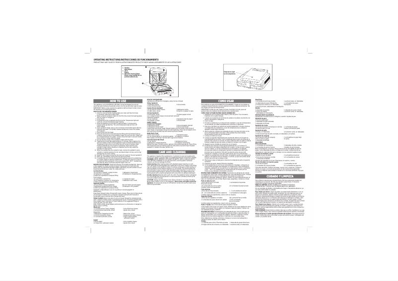 Page 1 de la notice Manuel utilisateur Windmere SM-7