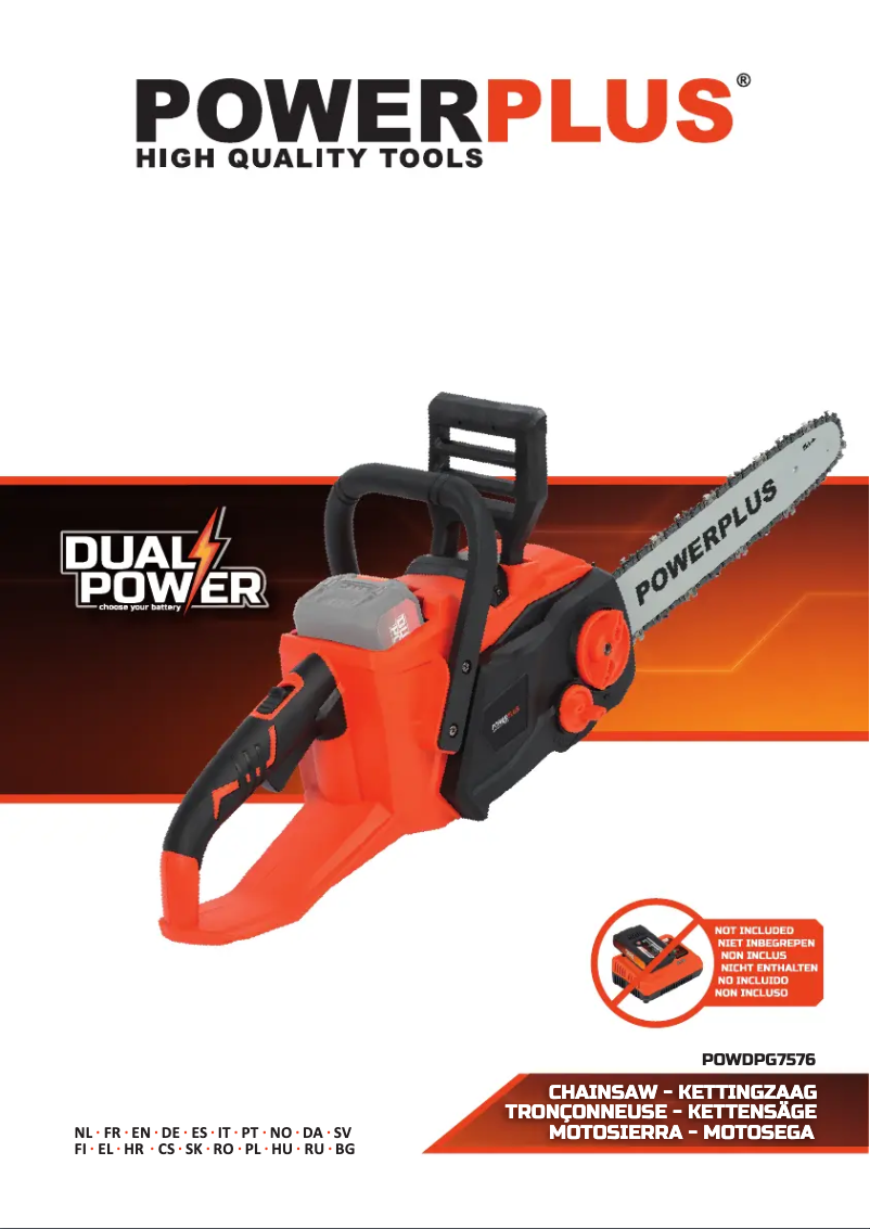 Page n°1 - Manuel utilisateur PowerPlus POWDPG7576