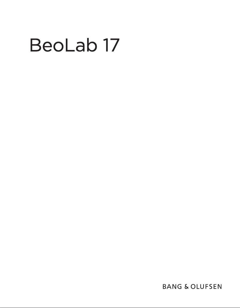 Page 1 de la notice Manuel utilisateur Bang & Olufsen BeoLab 17