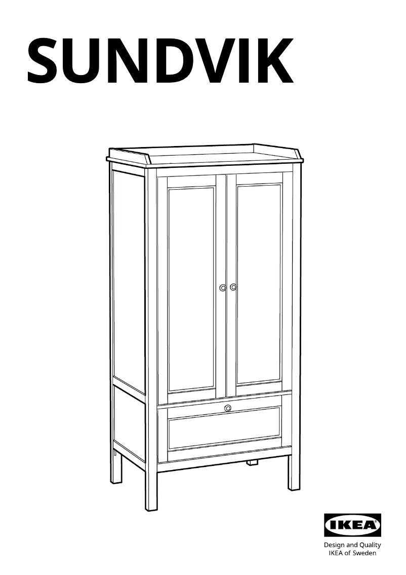 Image de la première page du manuel de l'appareil SUNDVIK 804.942.67