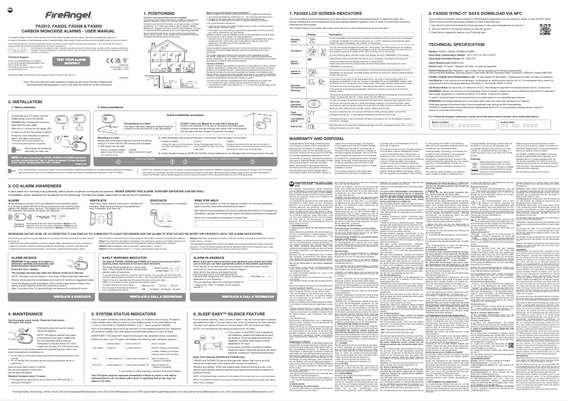 Image de la première page du manuel de l'appareil FA3322