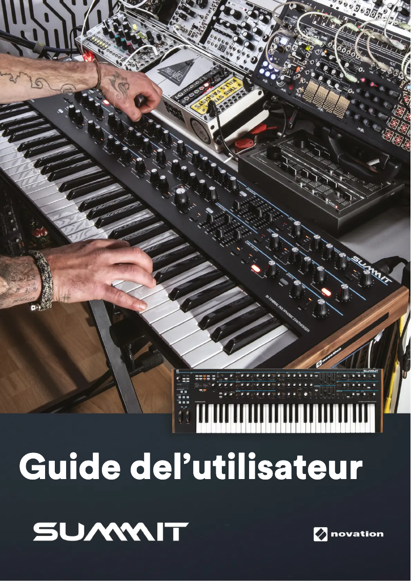Page n°1 - Manuel utilisateur Novation Summit