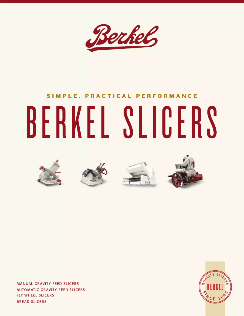 Page n°1 - Brochure Berkel B12A-SLC