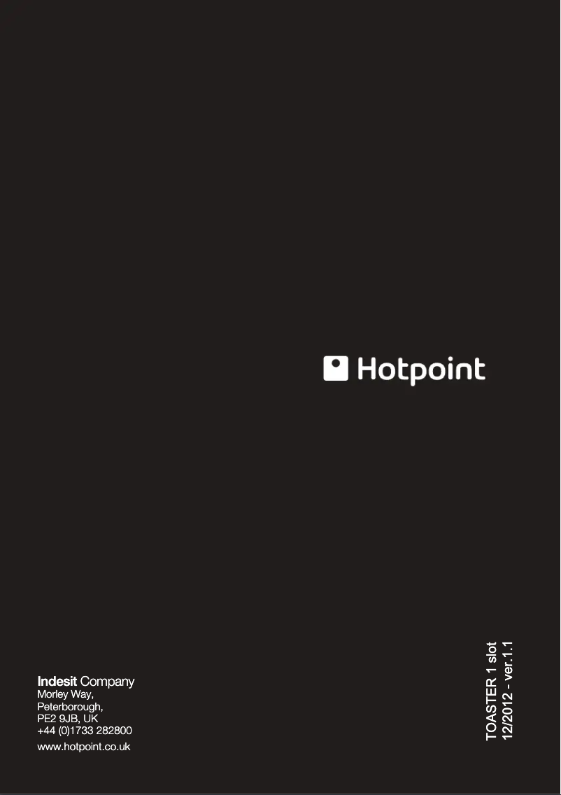 Page 1 de la notice Manuel utilisateur Hotpoint TT 12E AR0 UK