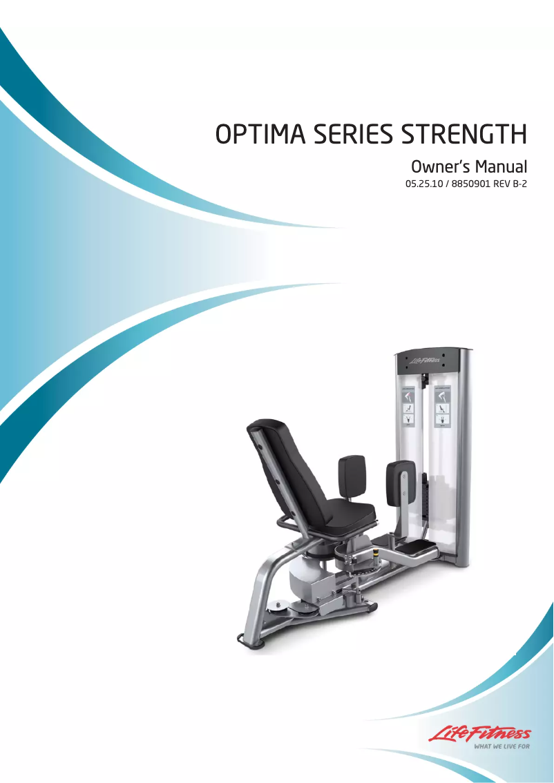 Página 1 del manual Manual de usuario Life Fitness Optima Series