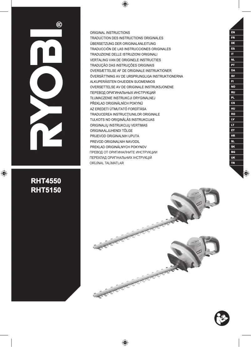 Page 1 de la notice Manuel utilisateur RYOBI RHT5150