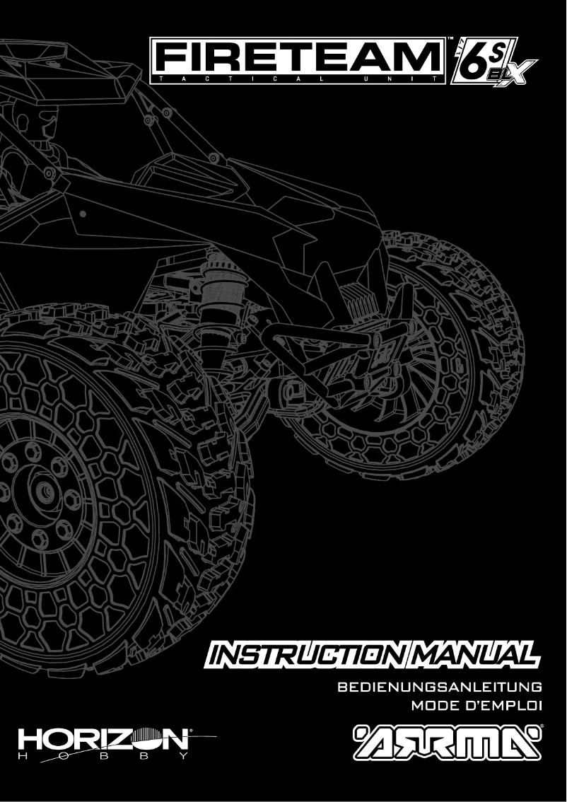 Page n°1 - Manuel utilisateur ARRMA FIRETEAM 6S
