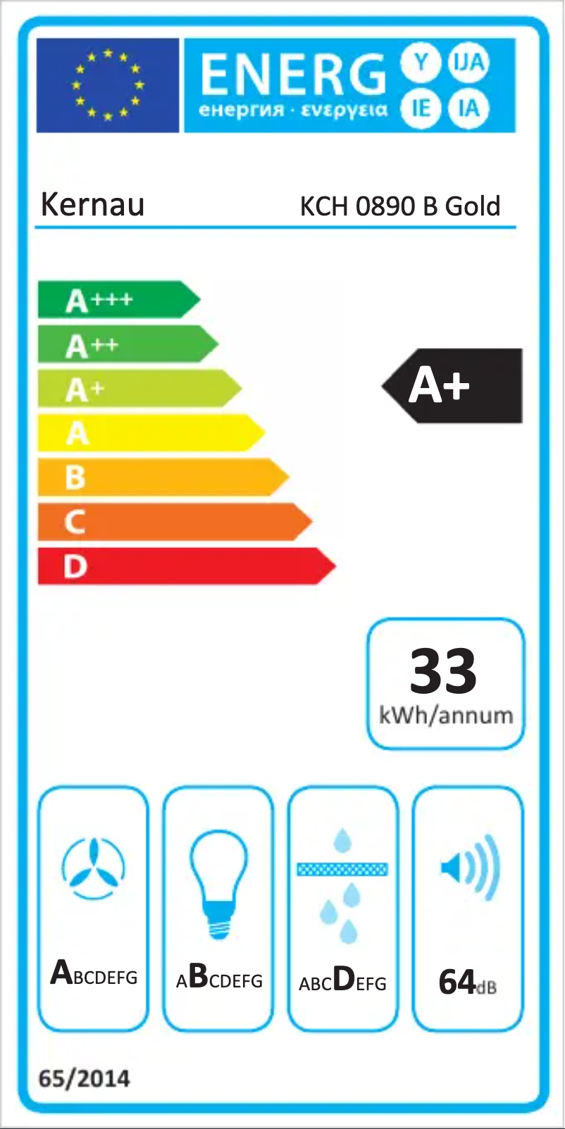 Page n°1 - Label énergétique Kernau KCH 0890 B