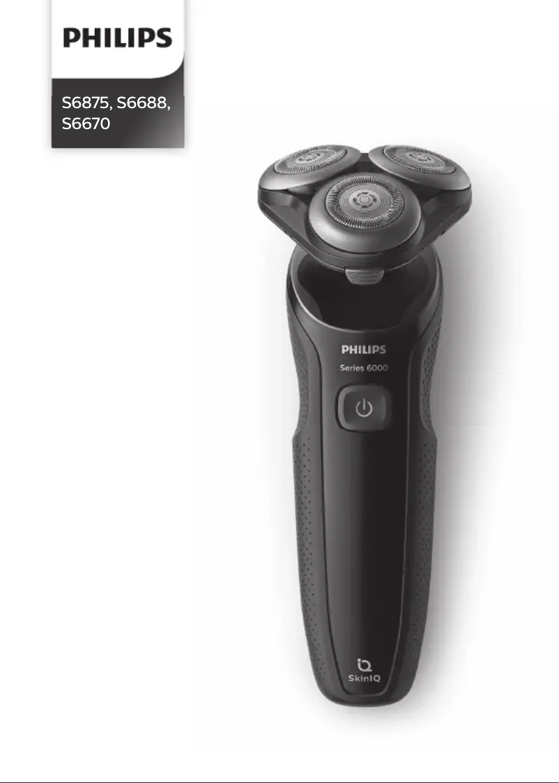 Page 1 of the manual User Manual Philips Series 6000 S6875