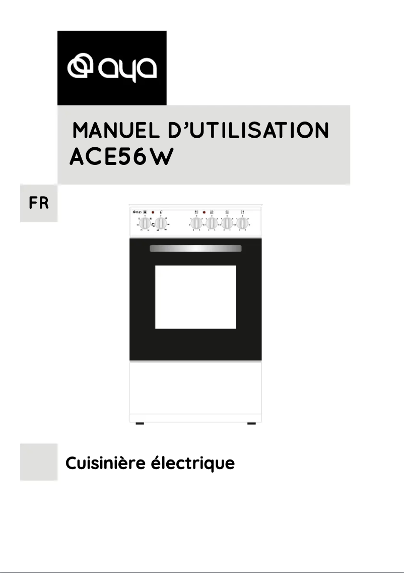 Image de la première page du manuel de l'appareil ACE56W
