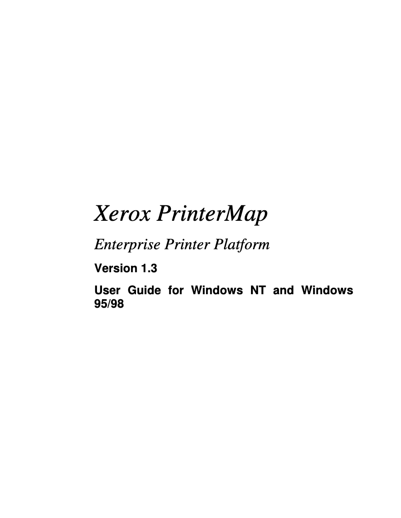 Page 1 de la notice Manuel utilisateur Xerox Document Centre 265