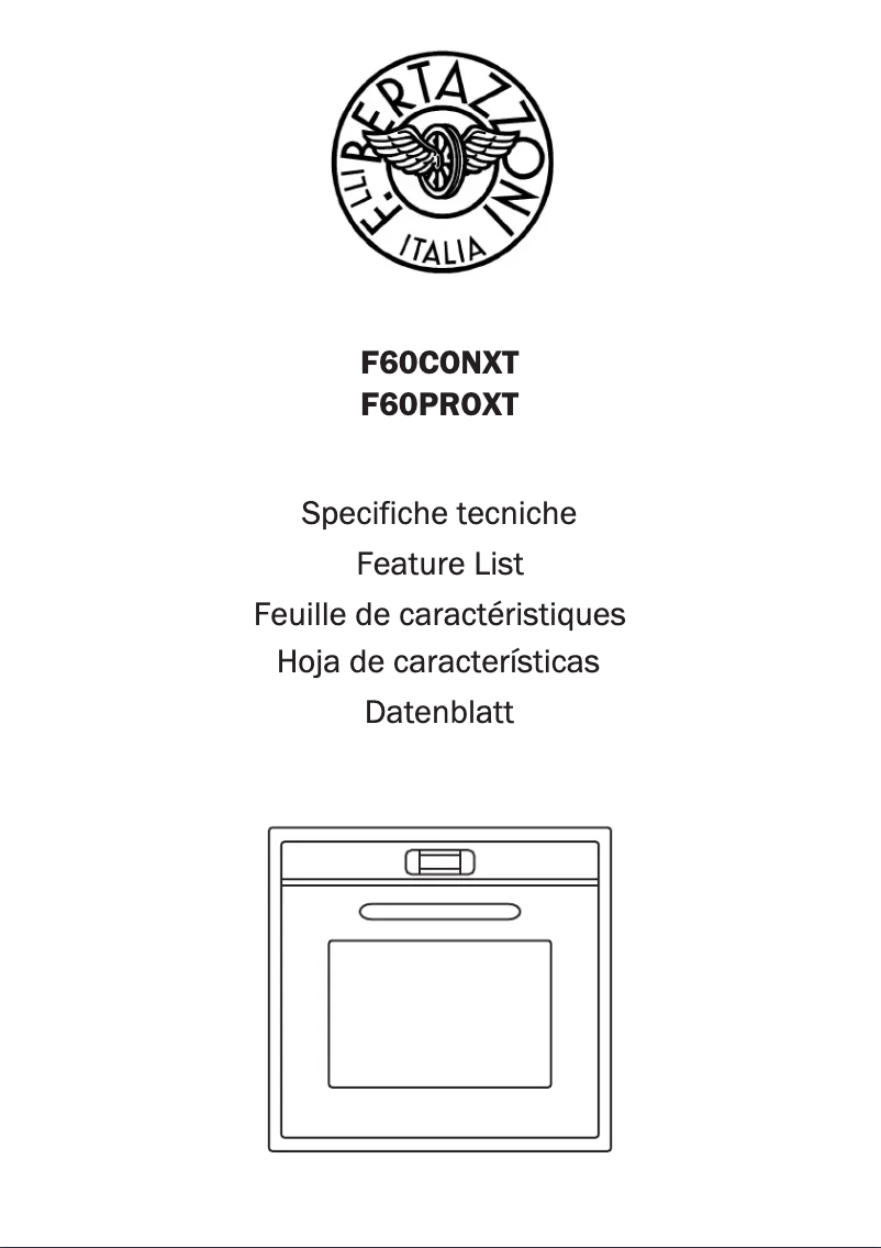 Page 1 de la notice Manuel utilisateur Bertazzoni F60PROXT